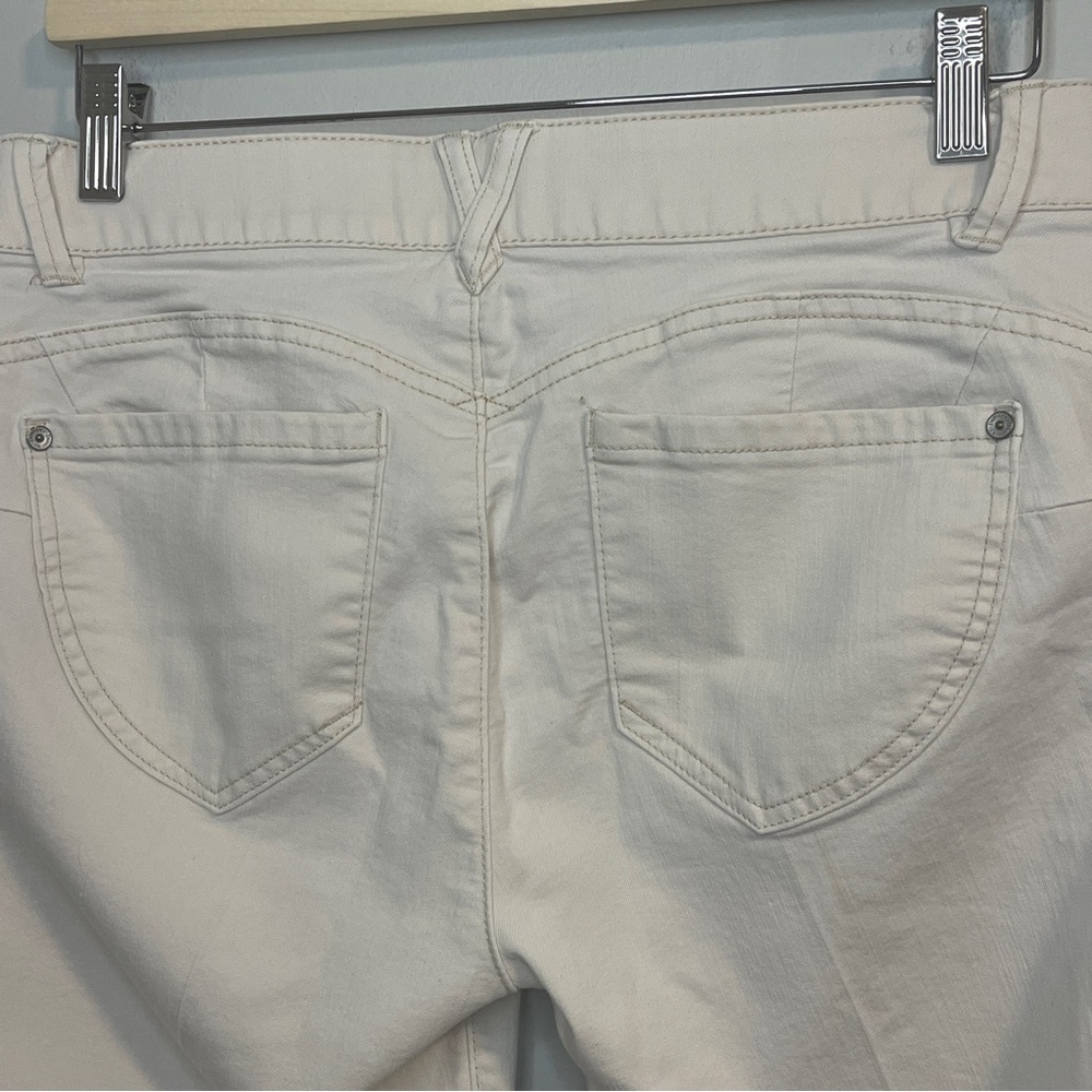 Democracy “Ab”solution White Skinny Jeans Lightweight Mid-Rise White 8 - Picture 5 of 7